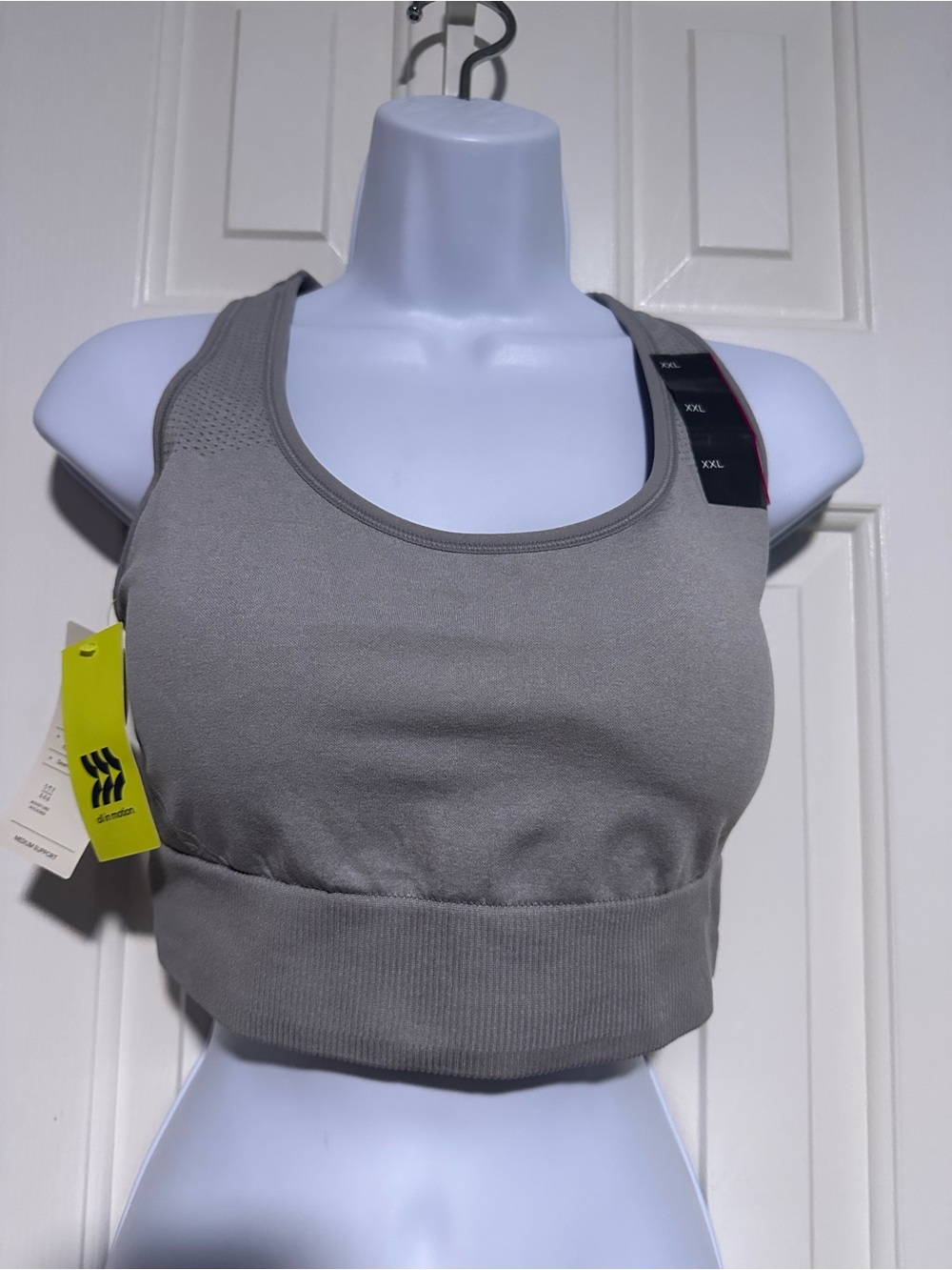 All In Motion Gray Seamless Racerback Sports Bra xxl